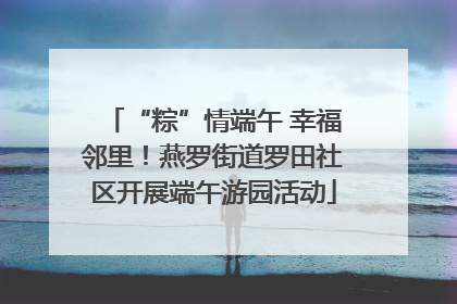 “粽”情端午 幸福邻里！燕罗街道罗田社区开展端午游园活动