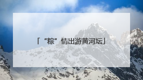 “粽”情出游黄河坛