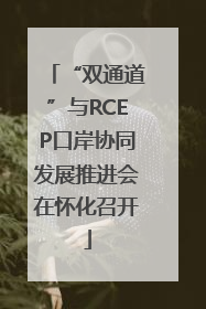 “双通道”与RCEP口岸协同发展推进会在怀化召开