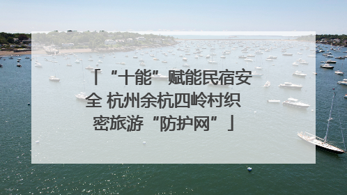 “十能”赋能民宿安全 杭州余杭四岭村织密旅游“防护网”