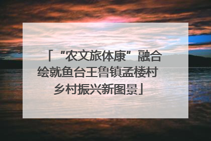 “农文旅体康”融合绘就鱼台王鲁镇孟楼村乡村振兴新图景