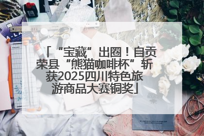 “宝藏”出圈！自贡荣县“熊猫咖啡杯”斩获2025四川特色旅游商品大赛铜奖