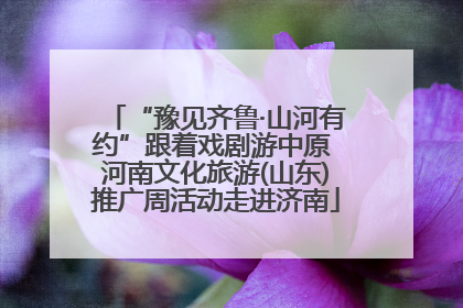 “豫见齐鲁·山河有约”跟着戏剧游中原 河南文化旅游(山东)推广周活动走进济南