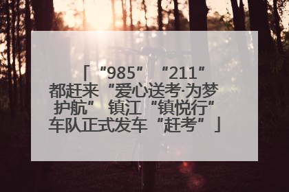 “985”“211”都赶来“爱心送考·为梦护航” 镇江“镇悦行”车队正式发车“赶考”