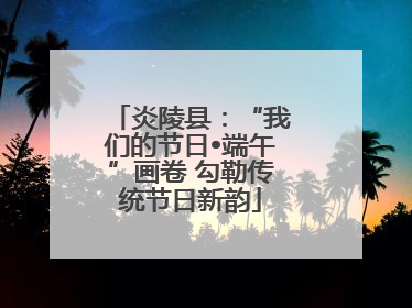 炎陵县：“我们的节日•端午”画卷 勾勒传统节日新韵
