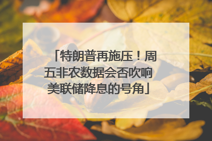 特朗普再施压！周五非农数据会否吹响美联储降息的号角
