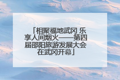 相聚福地武冈 乐享人间烟火——第四届邵阳旅游发展大会在武冈开幕