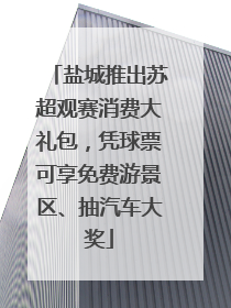 盐城推出苏超观赛消费大礼包，凭球票可享免费游景区、抽汽车大奖