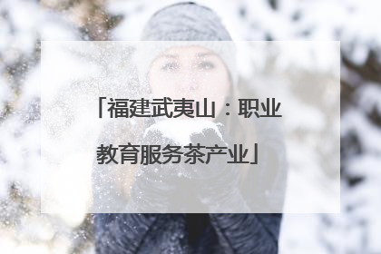 福建武夷山：职业教育服务茶产业