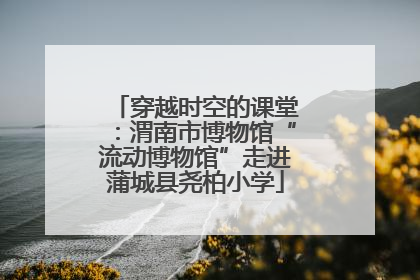 穿越时空的课堂：渭南市博物馆“流动博物馆”走进蒲城县尧柏小学