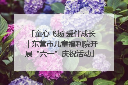 童心飞扬 爱伴成长｜东营市儿童福利院开展“六一”庆祝活动