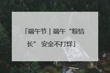 端午节｜端午“粽情长” 安全不打烊