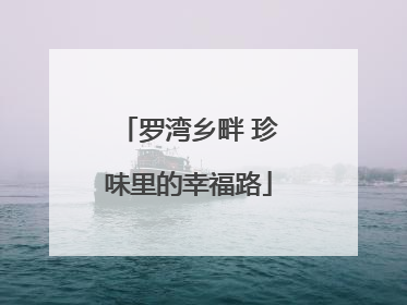 罗湾乡畔 珍味里的幸福路