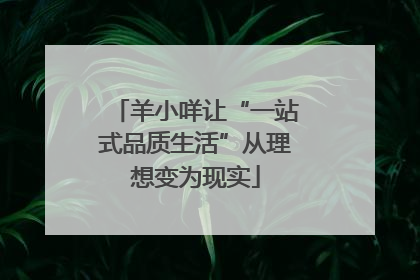羊小咩让“一站式品质生活”从理想变为现实