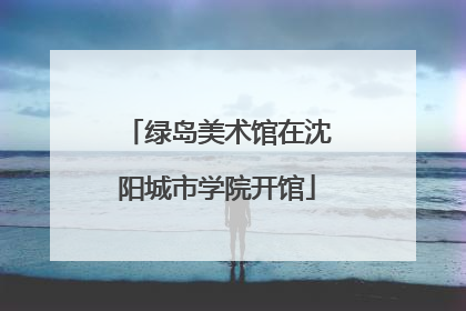 绿岛美术馆在沈阳城市学院开馆