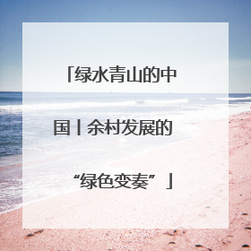 绿水青山的中国丨余村发展的“绿色变奏”