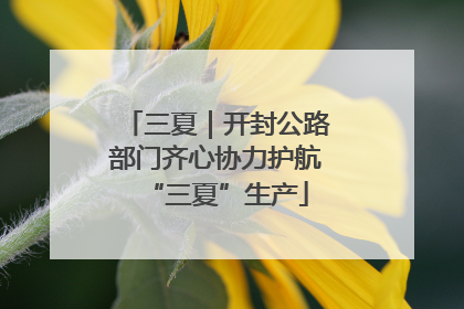三夏｜开封公路部门齐心协力护航“三夏”生产