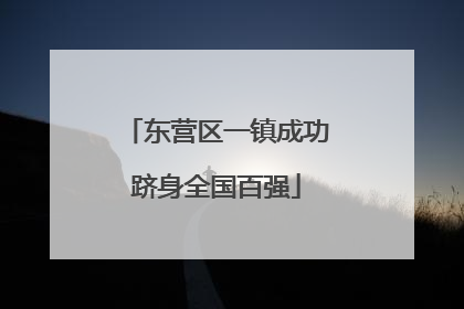 东营区一镇成功跻身全国百强
