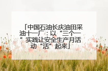 中国石油长庆油田采油十一厂：以“三个一”实践让安全生产月活动“活”起来