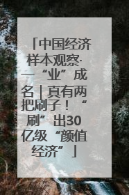 中国经济样本观察·一“业”成名｜真有两把刷子！“刷”出30亿级“颜值经济”