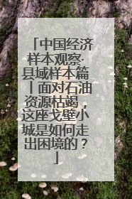 中国经济样本观察·县域样本篇丨面对石油资源枯竭，这座戈壁小城是如何走出困境的？