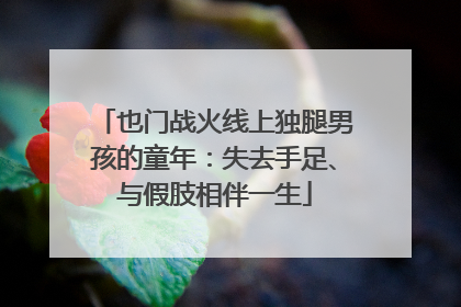 也门战火线上独腿男孩的童年：失去手足、与假肢相伴一生