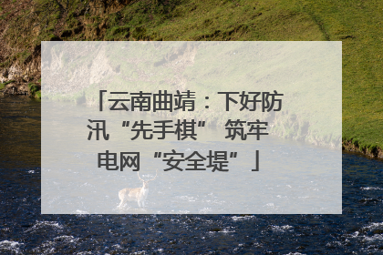 云南曲靖：下好防汛“先手棋” 筑牢电网“安全堤”