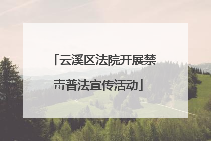 云溪区法院开展禁毒普法宣传活动