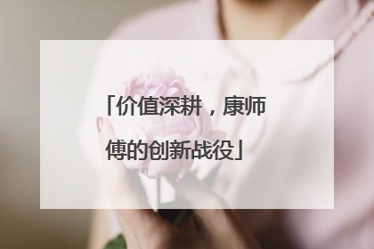 价值深耕，康师傅的创新战役