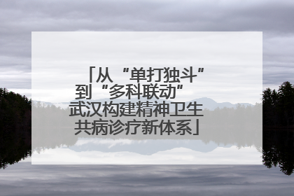 从“单打独斗”到“多科联动” 武汉构建精神卫生共病诊疗新体系
