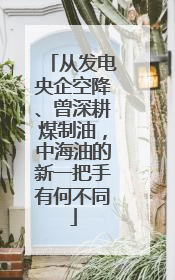 从发电央企空降、曾深耕煤制油，中海油的新一把手有何不同