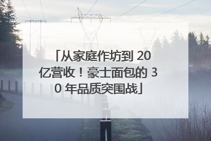 从家庭作坊到 20 亿营收！豪士面包的 30 年品质突围战
