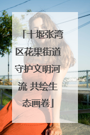 十堰张湾区花果街道守护文明河流 共绘生态画卷