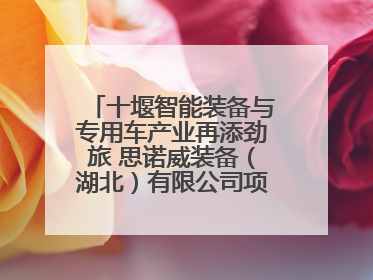 十堰智能装备与专用车产业再添劲旅 思诺威装备（湖北）有限公司项目正式投产