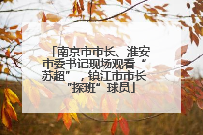 南京市市长、淮安市委书记现场观看“苏超”，镇江市市长“探班”球员