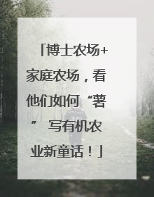 博士农场+家庭农场，看他们如何“薯” 写有机农业新童话！