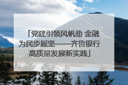 党建引领风帆劲 金融为民步履坚——齐鲁银行高质量发展新实践