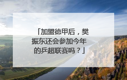加盟德甲后，樊振东还会参加今年的乒超联赛吗？