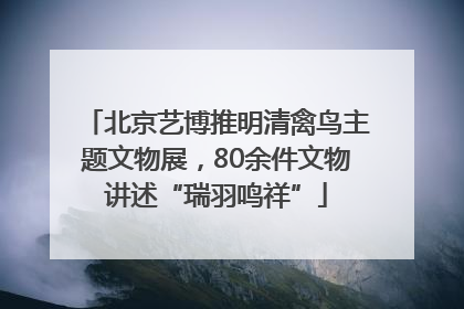 北京艺博推明清禽鸟主题文物展，80余件文物讲述“瑞羽鸣祥”