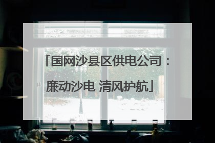 国网沙县区供电公司：廉动沙电 清风护航