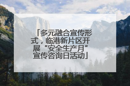 多元融合宣传形式，临港新片区开展“安全生产月”宣传咨询日活动