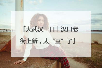 大武汉一日︱汉口老街上新，太“豆”了