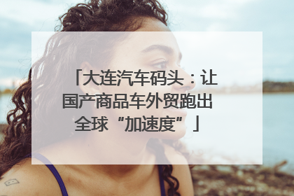 大连汽车码头：让国产商品车外贸跑出全球“加速度”