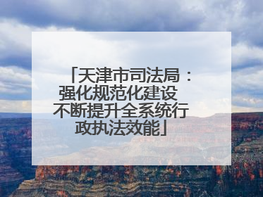 天津市司法局：强化规范化建设 不断提升全系统行政执法效能