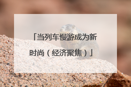 当列车慢游成为新时尚（经济聚焦）