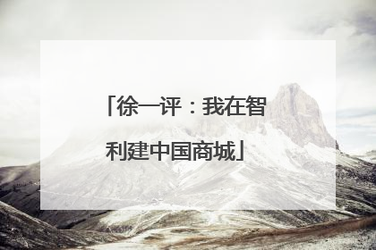 徐一评：我在智利建中国商城