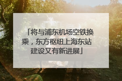 将与浦东机场空铁换乘，东方枢纽上海东站建设又有新进展
