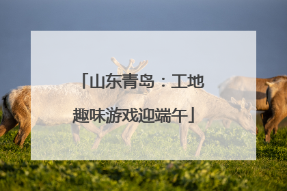 山东青岛：工地趣味游戏迎端午