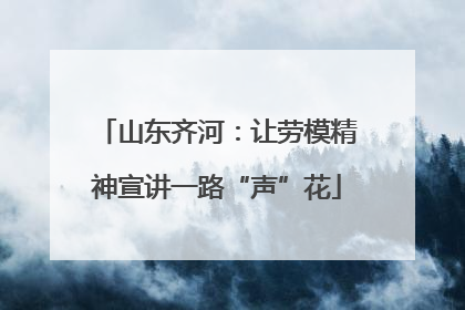 山东齐河：让劳模精神宣讲一路“声”花