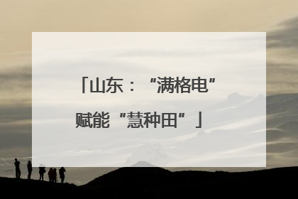 山东：“满格电”赋能“慧种田”